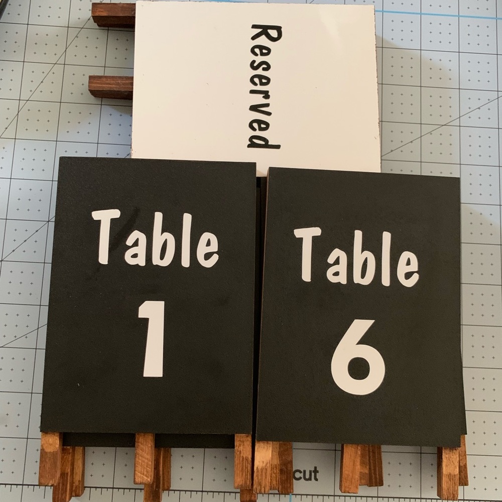 Table Signs